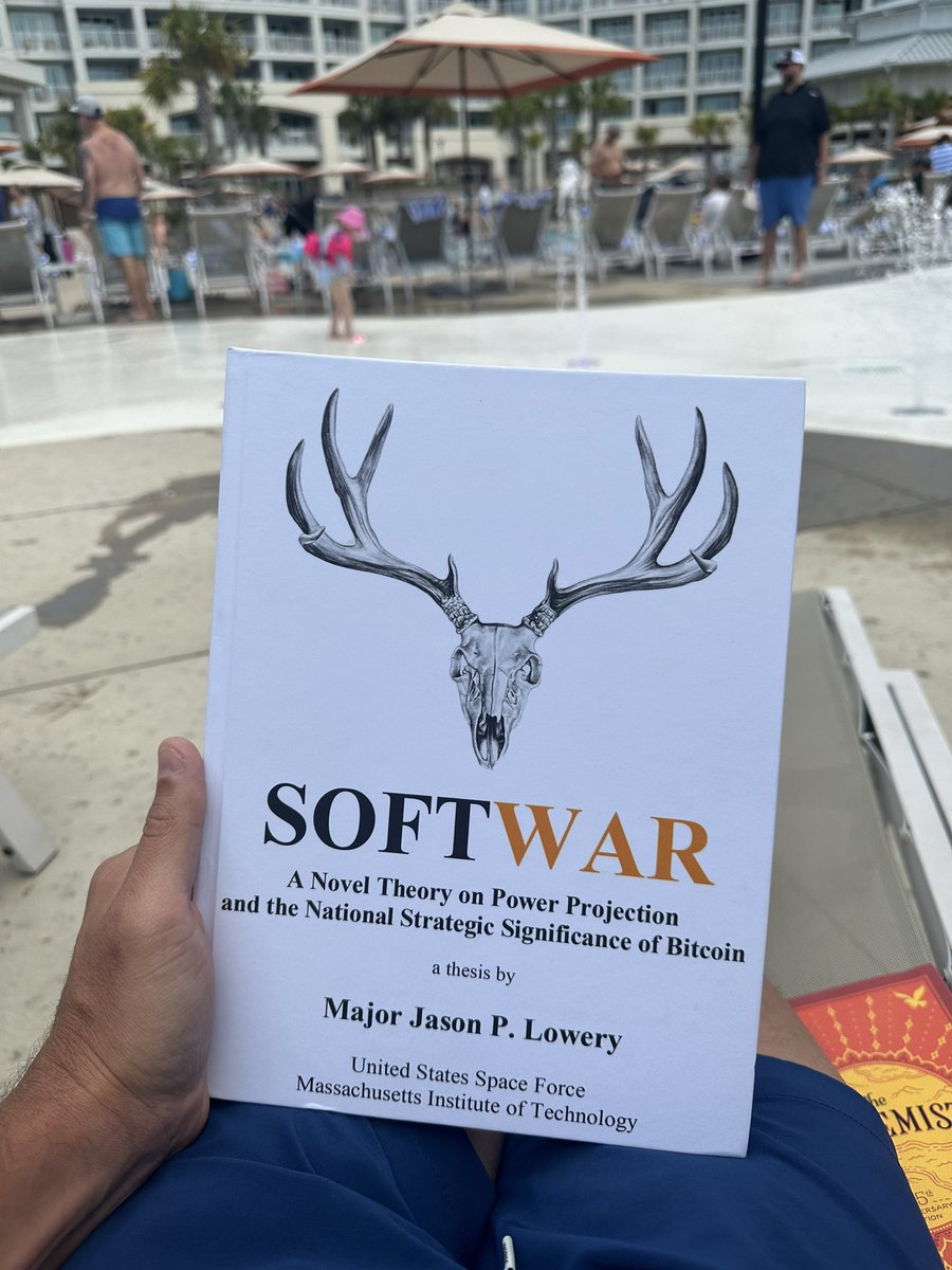 Lucas (@ldolla) on Twitter photo Just some light reading by the pool. #thealchemist
Oh, and also an MIT thesis by <a href="/JasonPLowery/">Jason Lowery</a> #Bitcoin #softwar Just some light reading by the pool. #thealchemist
Oh, and also an MIT thesis by <a href="/JasonPLowery/">Jason Lowery</a> #Bitcoin #softwar