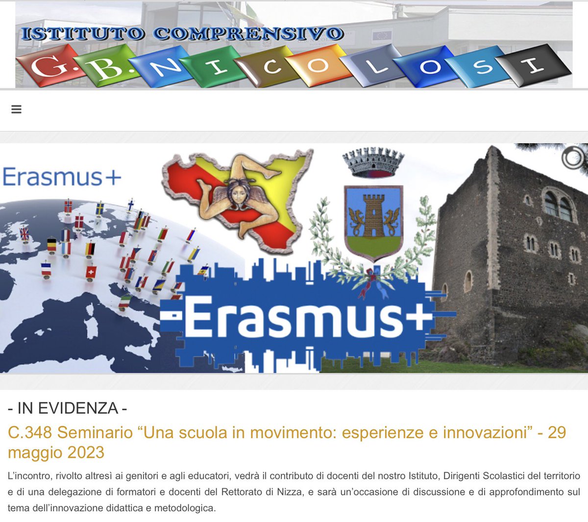 CardieNice's tweet photo. Mobilité sicilienne ! #erasmus 😍
Un grande ringraziamento a tutti : ai direttori, ai professori dello istituto comprensivo Nicoli di Paternò. Abbiamo avuto delle discussioni affascinanti in tutti le nostre lingue. 🇮🇹 🇫🇷 🇪🇺🇬🇧
Faire de nos élèves des citoyens épanouis et libres. https://t.co/SjtrcENAoF