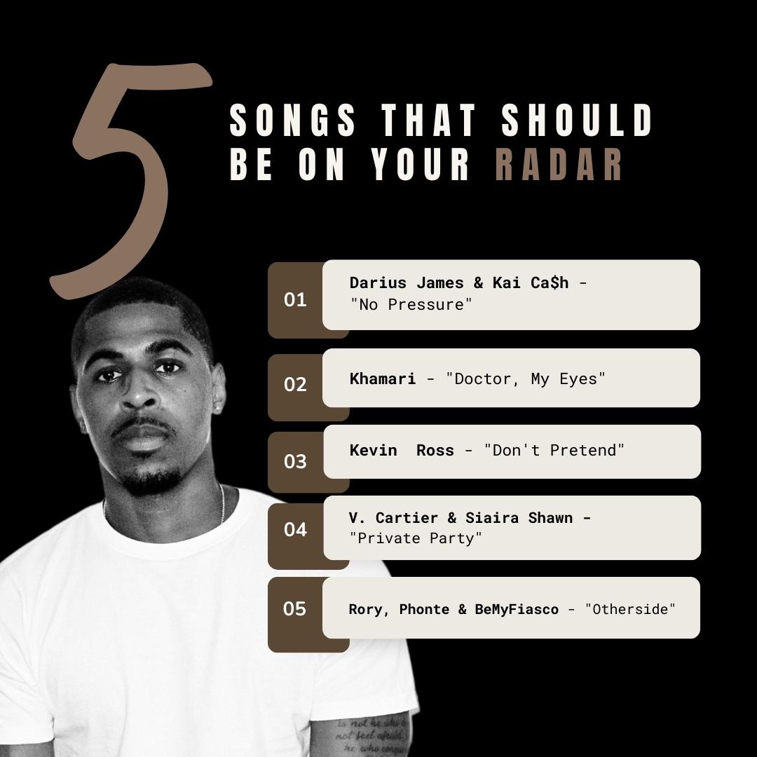 Happy Memorial Day Grid family!  

New week, new music 🎧 Get into this week's picks of new R&amp;B songs that should be in your rotation, featuring:

<a href="/khamari/">Khamari</a>
<a href="/iammdariusj/">Darius James</a>
<a href="/kaicash/">KAI CA$H</a>
<a href="/kevinrossmusic/">Kevin Ross</a>
<a href="/vcartiermusic/">V. Cartier</a>
<a href="/siairashawn/">Siaira Shawn</a>
<a href="/thisisrory/">Rory</a>
@phontigallo
<a href="/BeMyFiasco/">💛BeMy.</a>