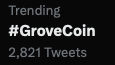 MACGROUP8's tweet photo. Let's keep TRENDING
#GGA thank you for all your #GroveLove and Support
#GroveFirst
#GroveX is near
LFG
@GroveToken @GroveXchange @GroveStable @ononadaLabs @JohnGh87 @CarloDCGT
