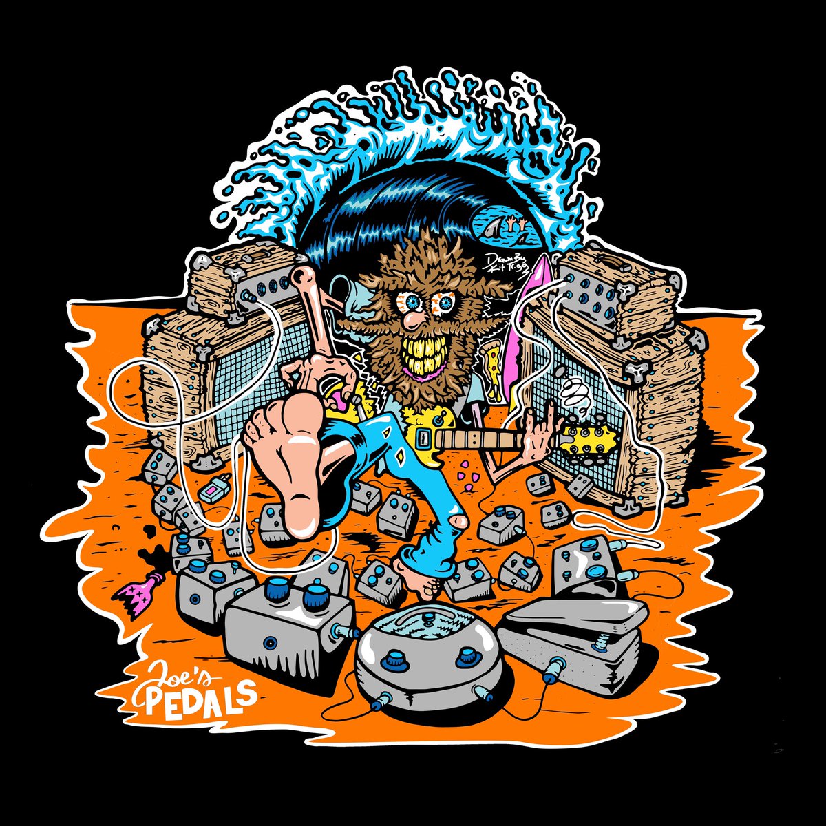 I made this for @joespedals 😎
A colossal honour to create this for one of the nicest dudes on the planet and a proper legend in the music world!
I can’t wait to see this monster on a tee. Lots of love Joe and thank you so much for trusting me with this project! ✌🏽❤️