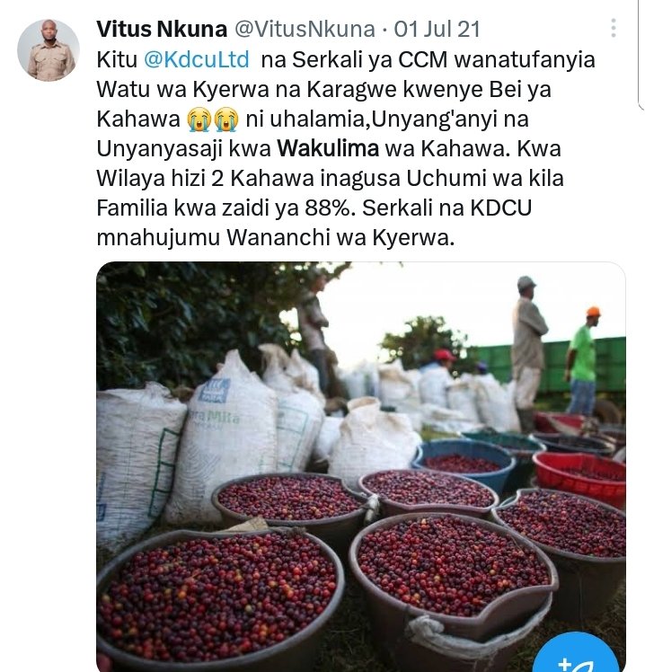 Heradkj's tweet photo. @VitusNkuna Si ni wewe hapa ulikuwa unalia bei za khawa zipo chini? https://t.co/6l3vrJQSp4