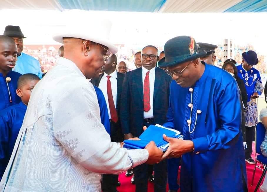 berebaishmael's tweet photo. Rivers State witnessed a smooth transition of power from @GovWike to his able successor Governor @SimFubaraKSC on May 29, 2023 #InaugurationDay at Yakubu Gowon Stadium, Port Harcourt.

#GovSim #Succession #Ukraine

Buhari | Karma | Shege | The End | Pastors https://t.co/Y6rfN0Sf6z