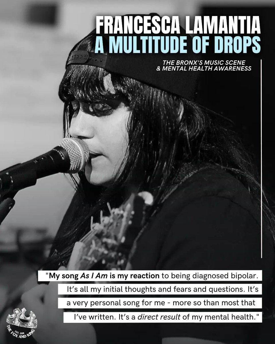 ⭐️ #MentalHealth is always a journey, and for Francesca LaMantia of #AMOD, music was the answer.