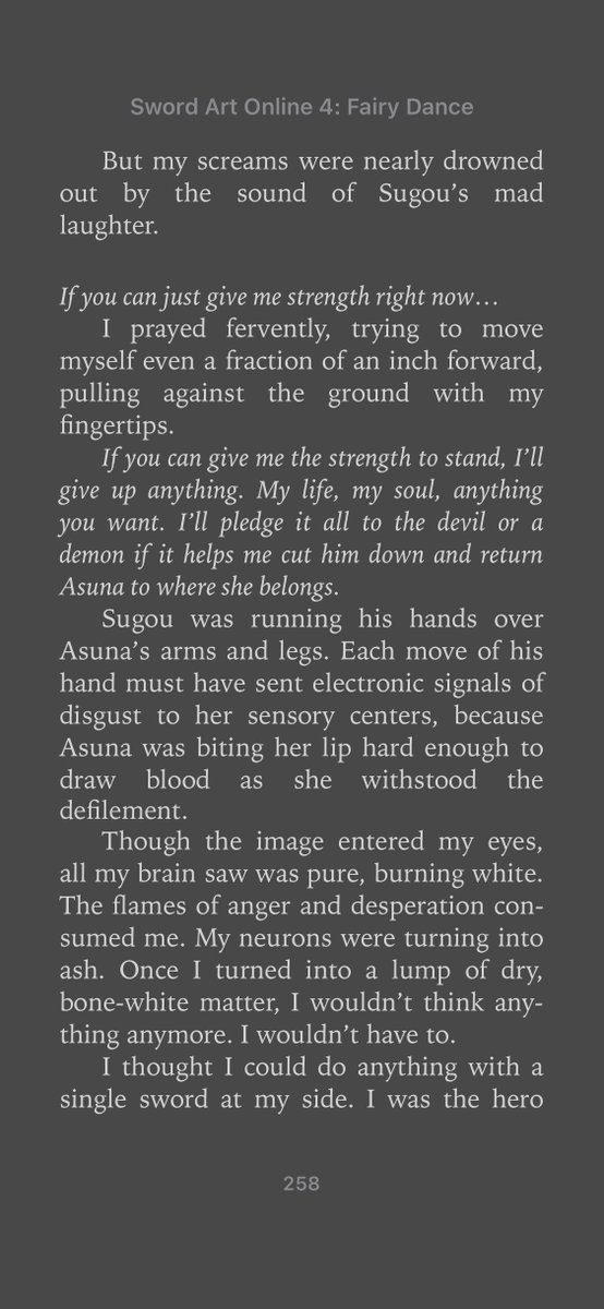 trash_M12's tweet photo. Kirito's conflict in this arc and how they relate to the real world was really nice, literally was powerless but took the job right up without any doubt during the beginning of the arc. Plus the herosim stuff is really nice #MSAO. https://t.co/Ung4qwfrfv