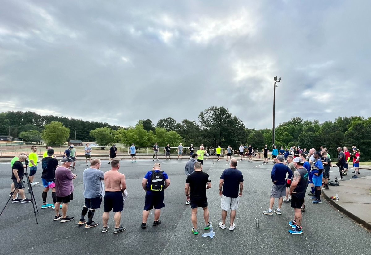 F3Waxhaw's tweet photo. Pax completed the Murph led by Deadwood, a remembrance bootcamp by Popeye, and Border Patrol with Paper Jam. Coffeteria ☕ 🍩 🍌 and fellowship followed. 

Enjoy the day! https://t.co/ZuDa5ZfMUe