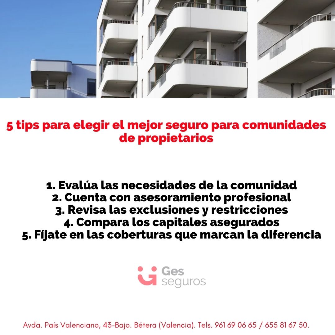 Gesegurosbetera's tweet photo. Te ofrecemos 5 tips para elegir el mejor seguro para comunidades de propietarios.

https://t.co/1GVCqtqqpn
.
.
.
#gesegurosbetera #betera #hogar #comunidad #comunidades https://t.co/Cd8fvcMJ20