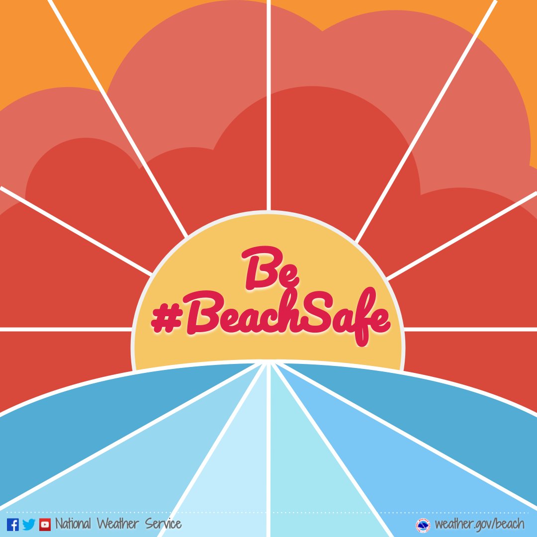 👋 Beach Bound for Memorial Day?
🌊 Check out our beach forecast with #ripcurrent information before dipping your toes in the sand! weather.gov/beach
🚩Look for beach warning signs or flags at the beach.
🤔If unsure about conditions, ask a lifeguard.
🏝🥥 Be #BeachSmart!