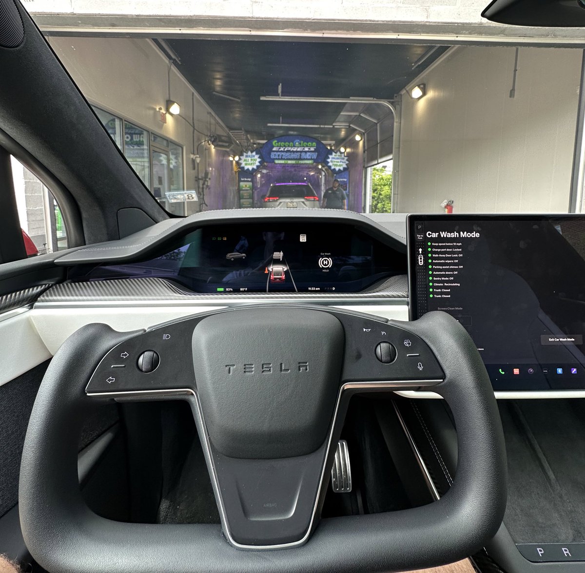 Ethan on Twitter "Shoutout to the tesla team for adding “car wash