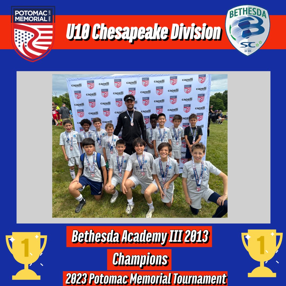 PotomacTourney's tweet photo. 🚨FINALS ALERT🚨Congratulations to our latest tournament winners and finalists!!!  @pascosoccerclub @bethesdasoccerclub @marylandunitedfc @coppermine #pasco #scspittsburgh #wearebethesda #marylandunited #coppermine #potomactourney https://t.co/Dk5KN6lU2k