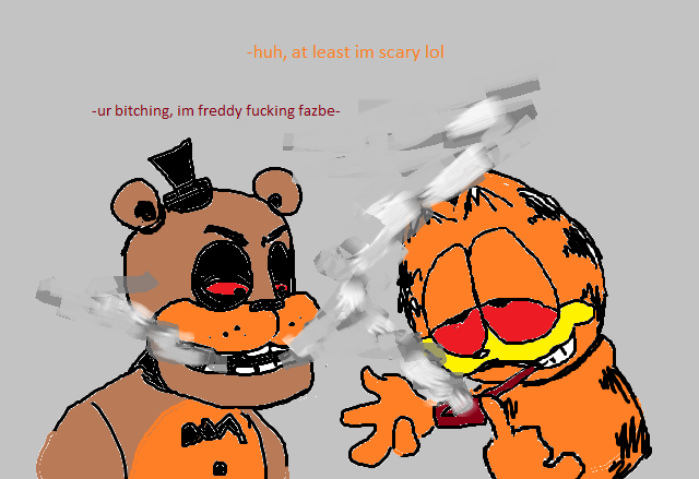 pockolas's tweet photo. Thank you so much yall for the support, I'm currently polishing the build, adding just a little more of content, and we're pmuch good to go, meanwhile... have this little comic i did

#FNAFMovie #gorefield #FNF https://t.co/1Rlb1gjhS3