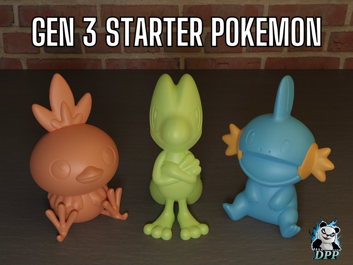 DemonPandaPrint's tweet image. Excited to share the latest addition to my #etsy shop: Torchic Treecko Mudkip Gen 3 Starter Pokemon

etsy.me/3N14KEd