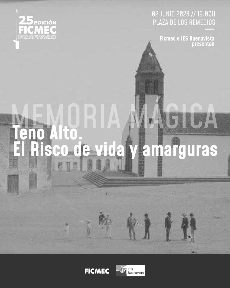 FICMECanarias's tweet photo. 🧠 #MemoriaMágica vuelve en #BuenavistadelNorte

🎟️ Entradas disponibles en el Ayuntamiento de Buenavista del Norte

Evitemos #lasextaextinción ‼ #FICMEC2023 🌍 https://t.co/Uci0QQNxbo