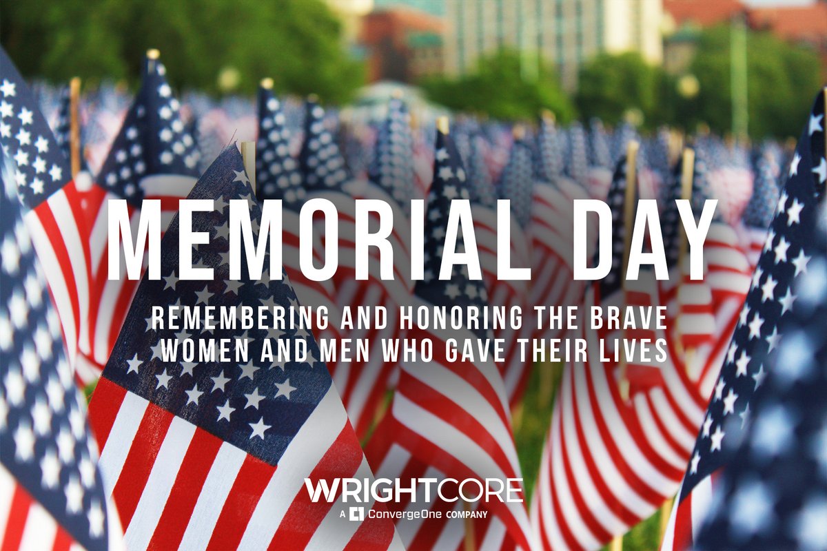 wrightcoreinc's tweet photo. Today, we take time to remember and honor the women and men of our armed forces who have made the ultimate sacrifice for this great nation. #MemorialDay2023 https://t.co/GqbloBpMkd