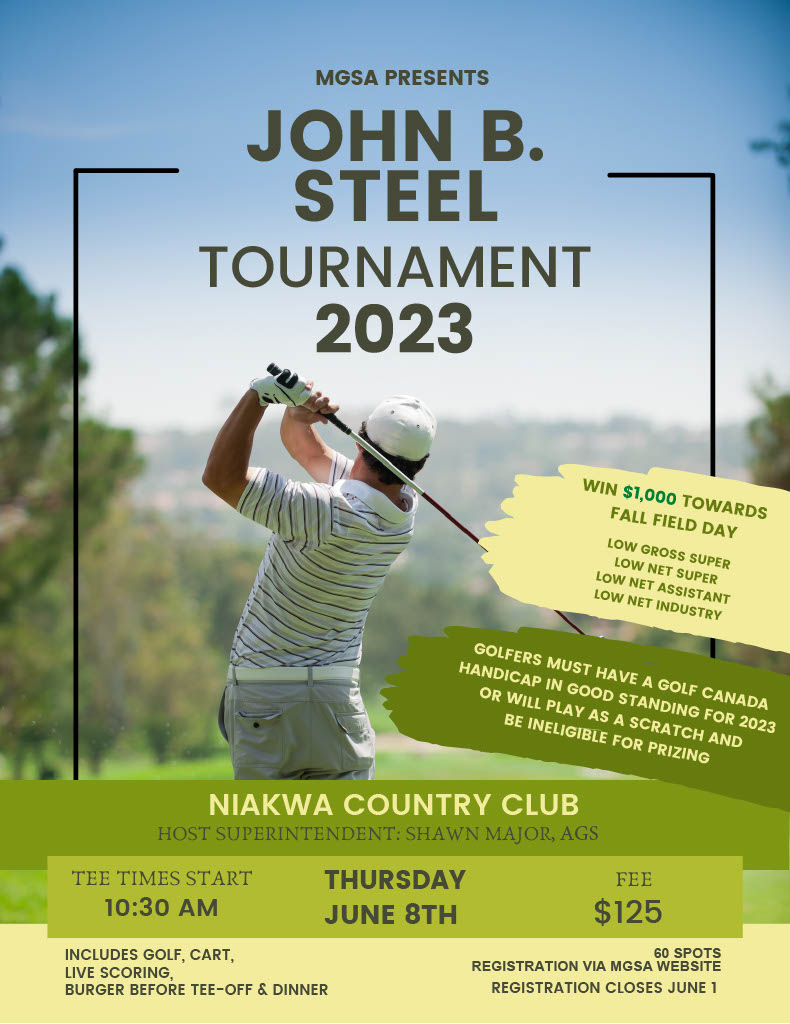 Deadline to register for the John B. Steele event is just days away.  Don't miss this great event <a href="/NiakwaCC/">Niakwa Country Club</a>   Come play with your peers and have a chance to win $1,000 towards playing in the <a href="/GolfSupers/">CGSA</a>  Fall Field Day.  golfsupers.com/cgi/page.cgi/_…