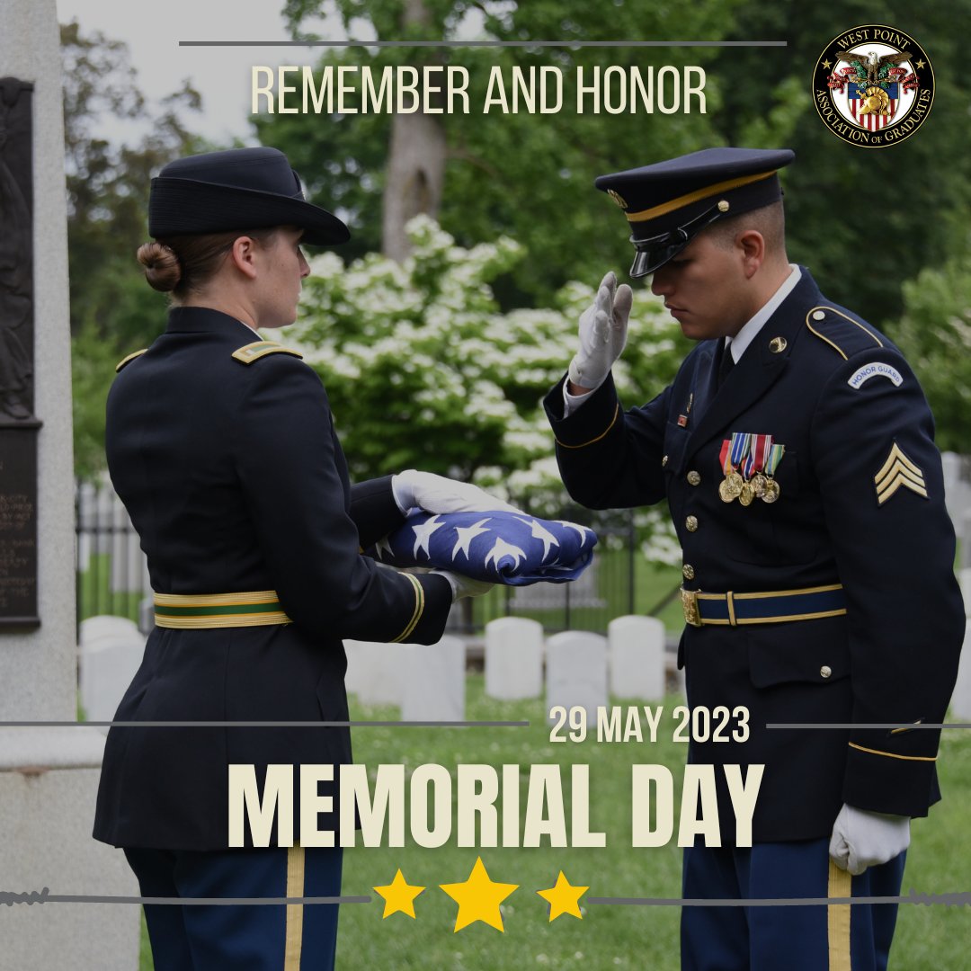 WPAOG's tweet photo. On this Memorial Day, WPAOG honors the servicemen and women who made the ultimate sacrifice while serving our country and protecting our freedom. #BeThouAtPeace  #LongGrayLine https://t.co/YLg3IF0yaa