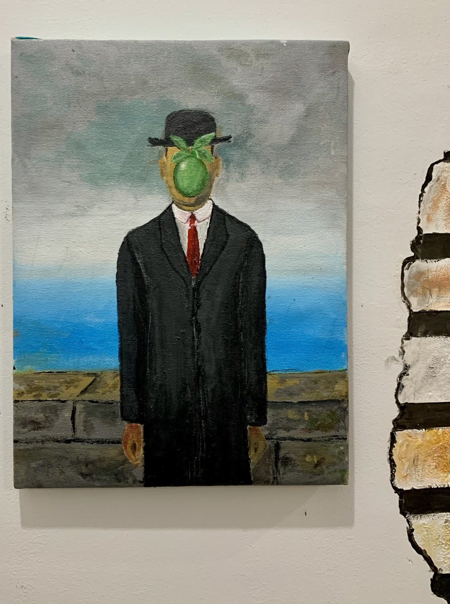 byrhcp's tweet photo. "Everything we see hides another thing, we always want to see what is hidden by what we see."

The Son of Man - René Margritte

#art #artworks #painting #acrylicpainting #acrylic #PainterOfTheNight https://t.co/dvbgW14pi8