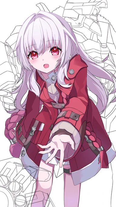 進捗〜 ロボ描くの楽しいけど疲れるな…