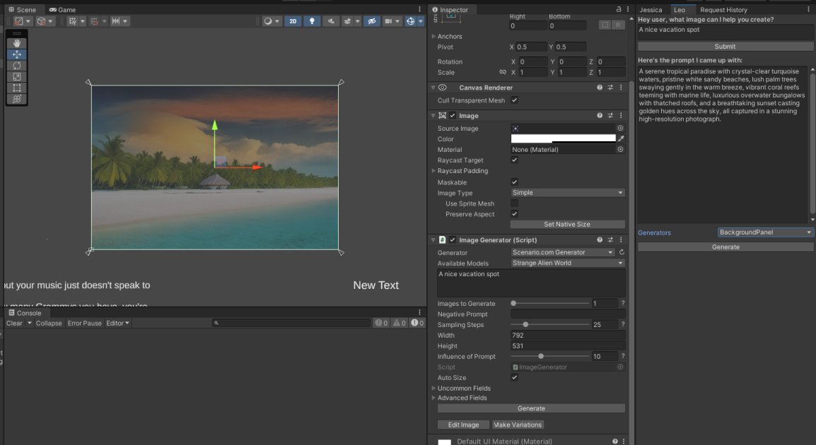 furuknap's tweet photo. Had some unexpected free time yesterday so I added @Scenario_gg to @MOBgamesAI platform. Once we get some additional time to polish and stabilize and deal with some quirks, you can now get all the power of https://t.co/u1L29sGeN6 with your Scenario images directly inside Unity. https://t.co/0BXr1vS5W2