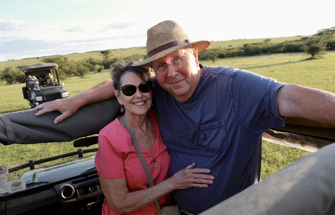 kmasonheimer's tweet photo. These two will me married 59 years in July. I think this may be my favorite picture of them. #Africa #Safari https://t.co/KQvjsbF7CH