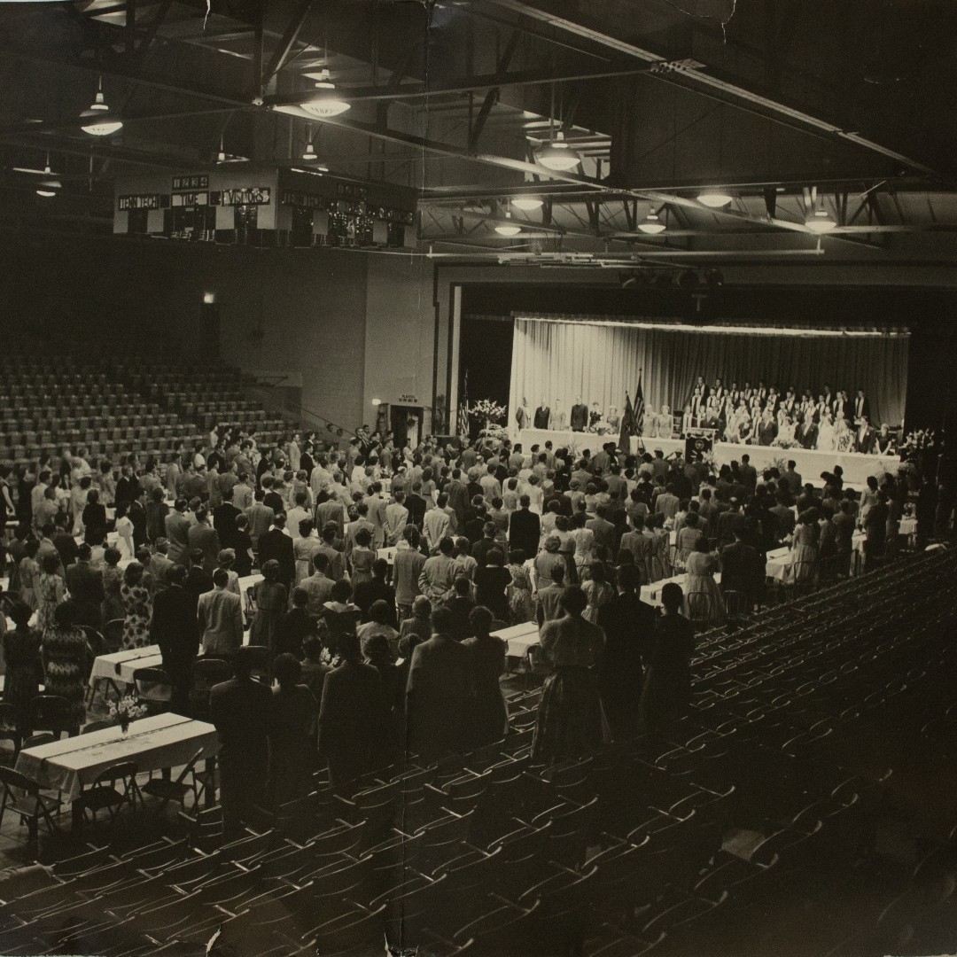 This Memorial Day, we honor the bravery and dedication of all those who served in the US Armed Forces. Memorial Gym, was dedicated in 1952, as a lasting tribute to Tech's faculty, staff, students and alumni who gave their country the last full measure of devotion in World War II.