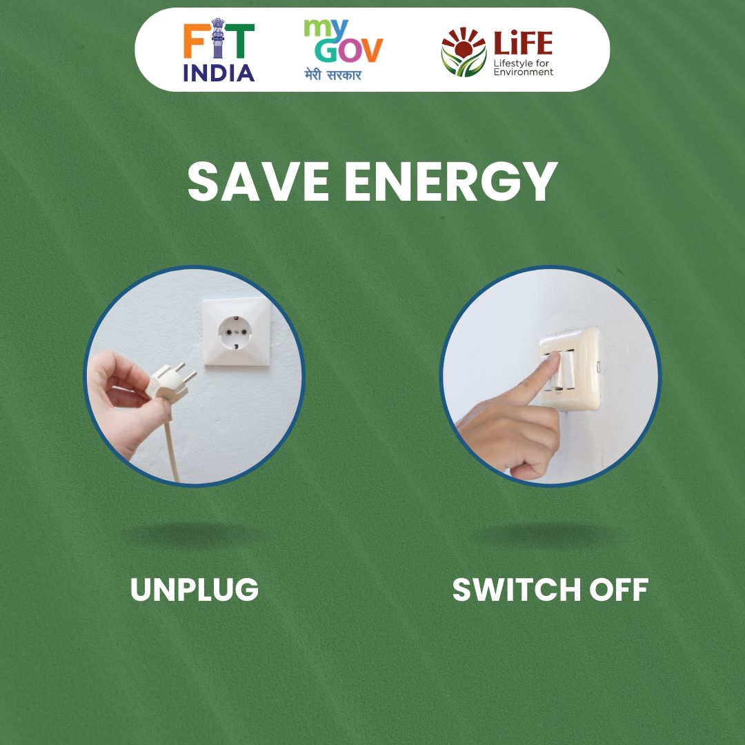 FitIndiaOff's tweet photo. Turn off the unwanted light and keep the future bright. So, save power and carry on !! #missionlife #chooselife #healthylifestyle #ecofriendlyliving #saveearth🌍 #saveenergyforlife @ianuragthakur @nisithpramanik @dptofsportsgoi @doordarshansports @airnewsalerts https://t.co/Fula4UlBc6