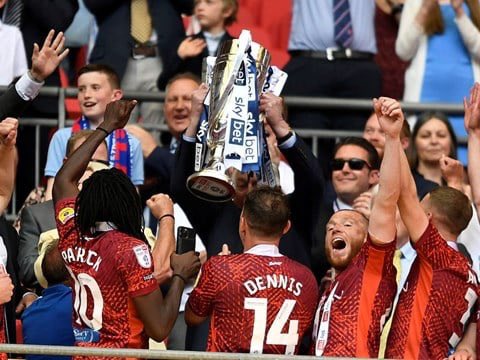 Thank-you <a href="/officialcufc/">Carlisle United</a> for a fantastic weekend and season. Unbelievable effort by all involved and fully deserved. Lovely moment when Simmo gave the chairman the trophy. #weekendinparadise