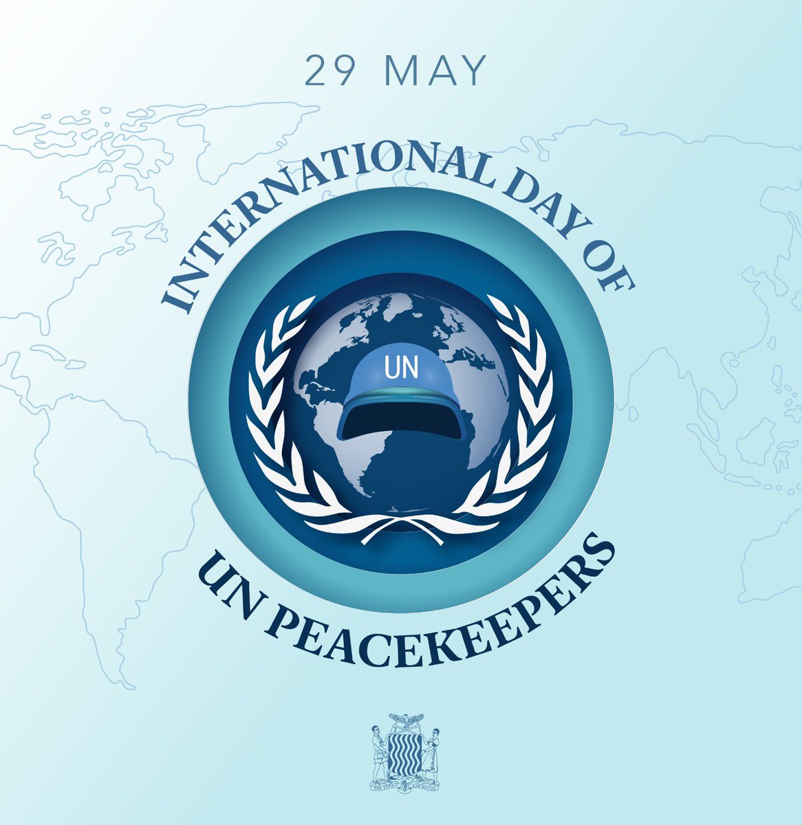 On this @UNPeacekeeping Day, we acknowledge the role they play in maintaining #WorldPeace via the multilateral system. We specifically recognise the Zambian men & women currently deployed in various peace operations around the world. #PK75 #ServingForPeace