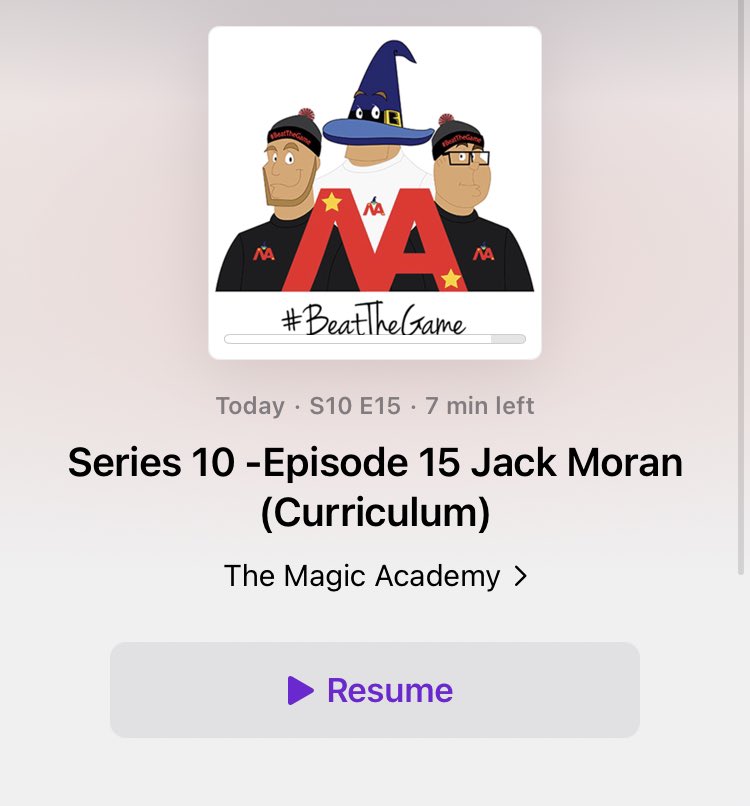 Two brilliantly thought provoking listens this weekend from @EPMPodcast @PeteOlusoga and @TheMagicAcad @jack_moran2 around Student-Athlete Psychology Support and Curriculum building in coaching