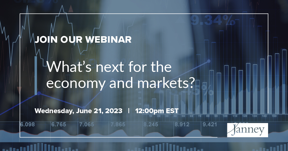 Inflation has cooled but the Federal Reserve remains guarded – and those forces are causing volatility in the financial markets, as sentiment is whipsawed from bull to bear. Join our exclusive webinar to learn more.

Register Here: advisor.janney.com/JanneyEvents/e…