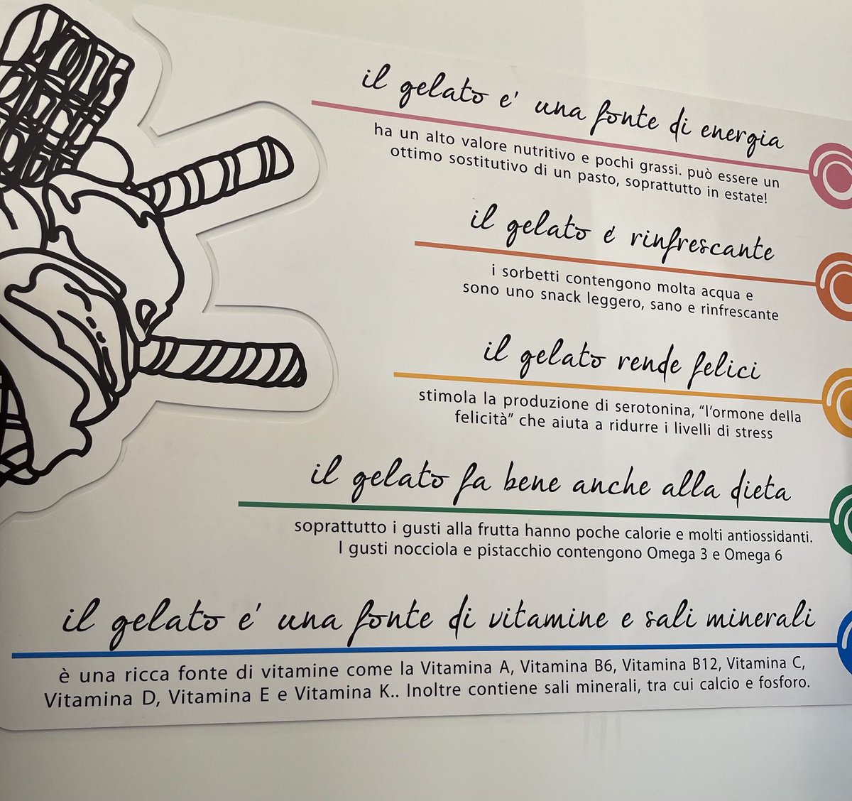 I endorse dosing with gelato (vs supplements) for optimal serotonin and dopamine release 

“il gelato rende felici”