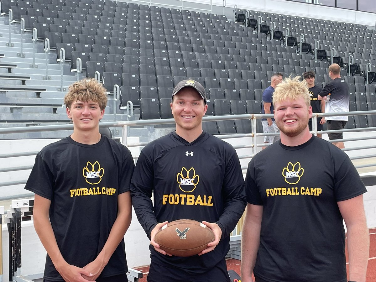 _Andrew_Mohan_'s tweet photo. I had a great time yesterday at the @WayneStFootball prospect camp. Thanks for having me out @CoachKrueger3 @CoachNovak_WSC @alexpowders https://t.co/TJMrJewBys