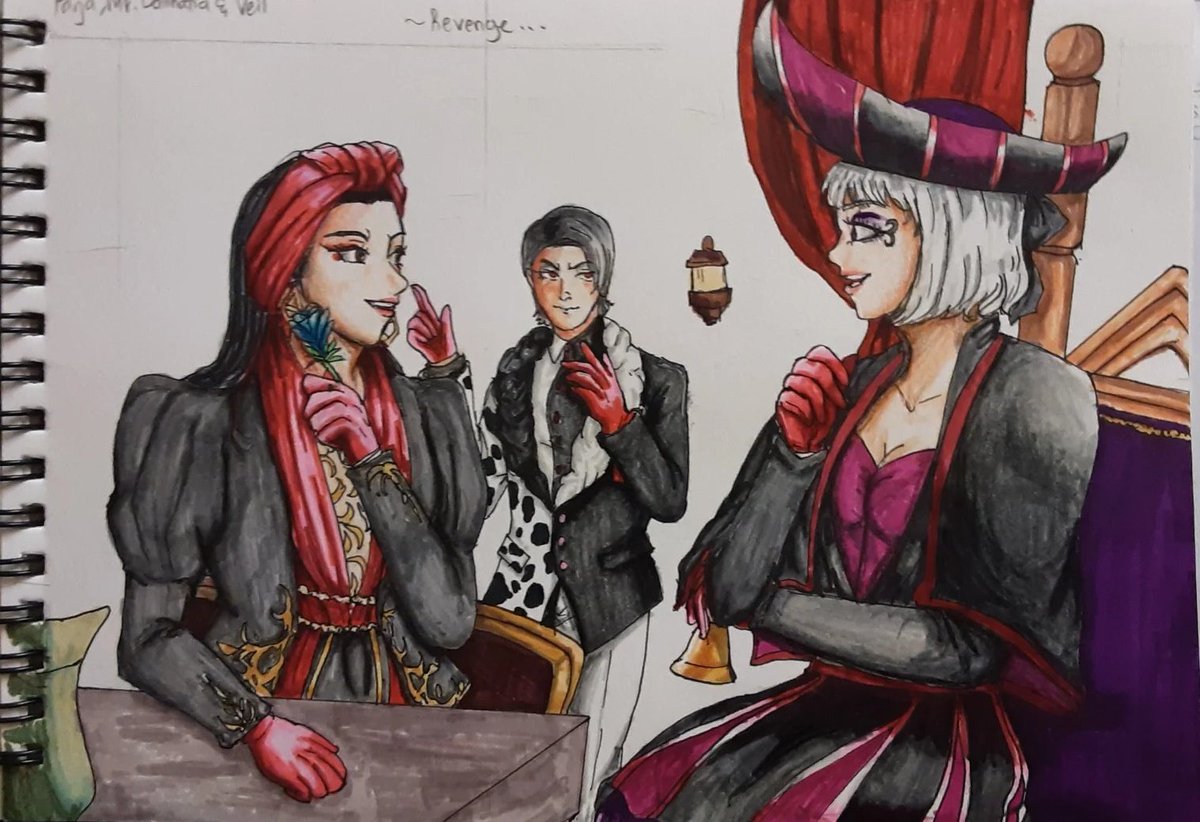 HanFeisu's tweet photo. {Revenge~}
#VillainRecruiter x #TheVillainsLair
#Digitalart + #Traditionalart
Villain's Recruit impersonating their Recruiters! My fav art for this style so far.
*
*
#farja #mrdalmatia #veil #jafar #cruelladevil #claudefrollo #手下 #disney https://t.co/wmutVahrul