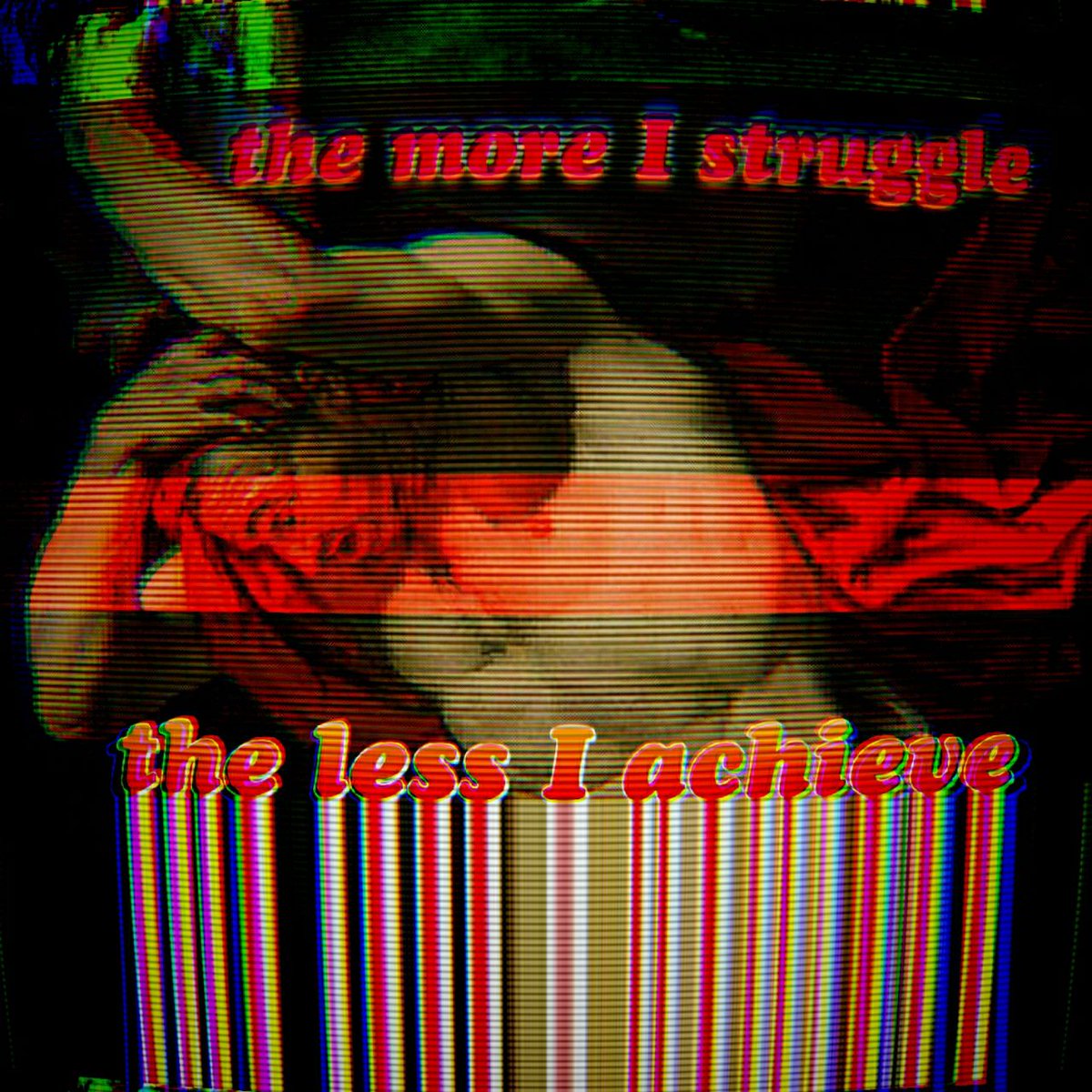 PlasticRobot's tweet photo. ╰┈➤ the more I struggle 
╚» the less I achieve «╝

#grandeur #glitch #neon #neonpoetry #neonwave #rgb #retro #aesthetic #lofi #psyart #cyberpunk #retro #glitchart #vaporgramapp #glitchaesthetic #GlitchMe #systemerror https://t.co/JWeoYv1yCw