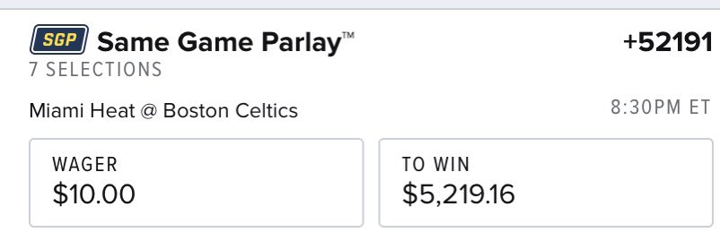 iamDreMac's tweet photo. parlays for breakfast https://t.co/taUshMeeMZ