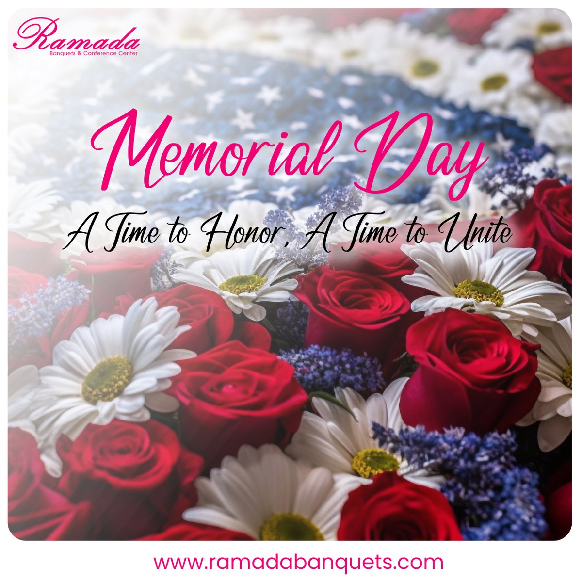 RamadaBanquets's tweet photo. Wishing you a reflective Memorial Day as we honor the brave heroes who have served and sacrificed for our nation's freedom
On this Memorial Day, we gather to remember and honor those who gave a lot for our country
#MemorialDay #RamadaBanquetHall #HonoringHeroes #RememberingHeroes https://t.co/N6YAJa03Qs