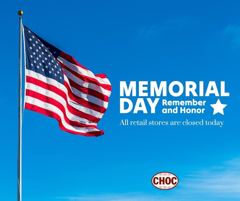 #malleyschocolates #MemorialDay