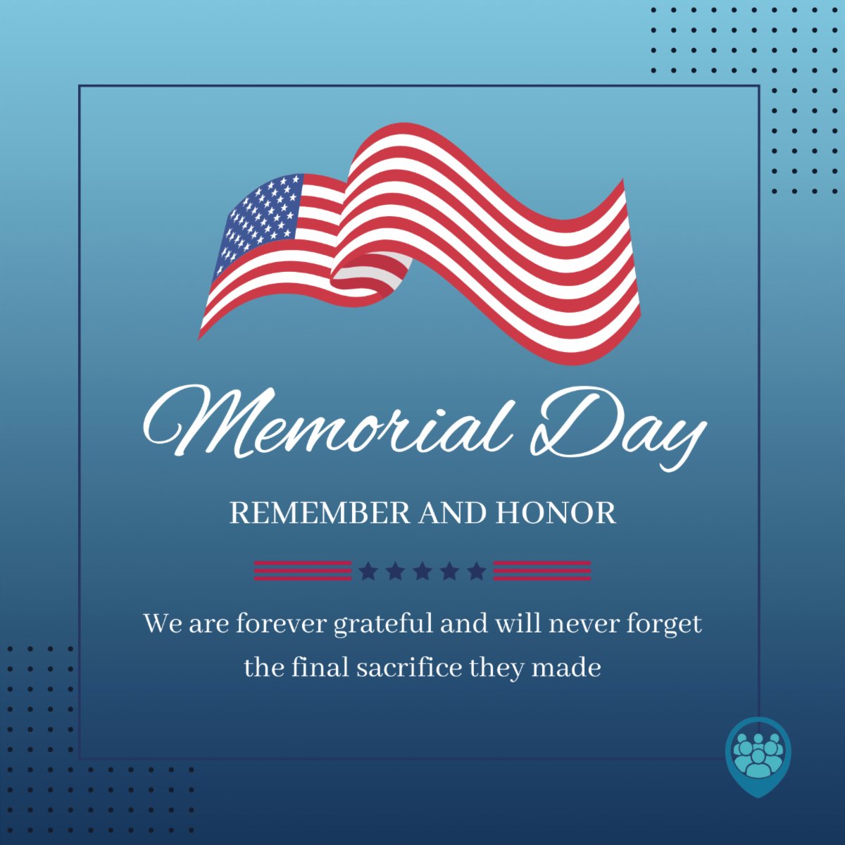 samstaff2017's tweet photo. In Memory of Many. In Honor of All. #WeRemember those that gave their lives for our freedom. #samstaff #changingstaffing #changinglives https://t.co/rm5LFfSb4f
