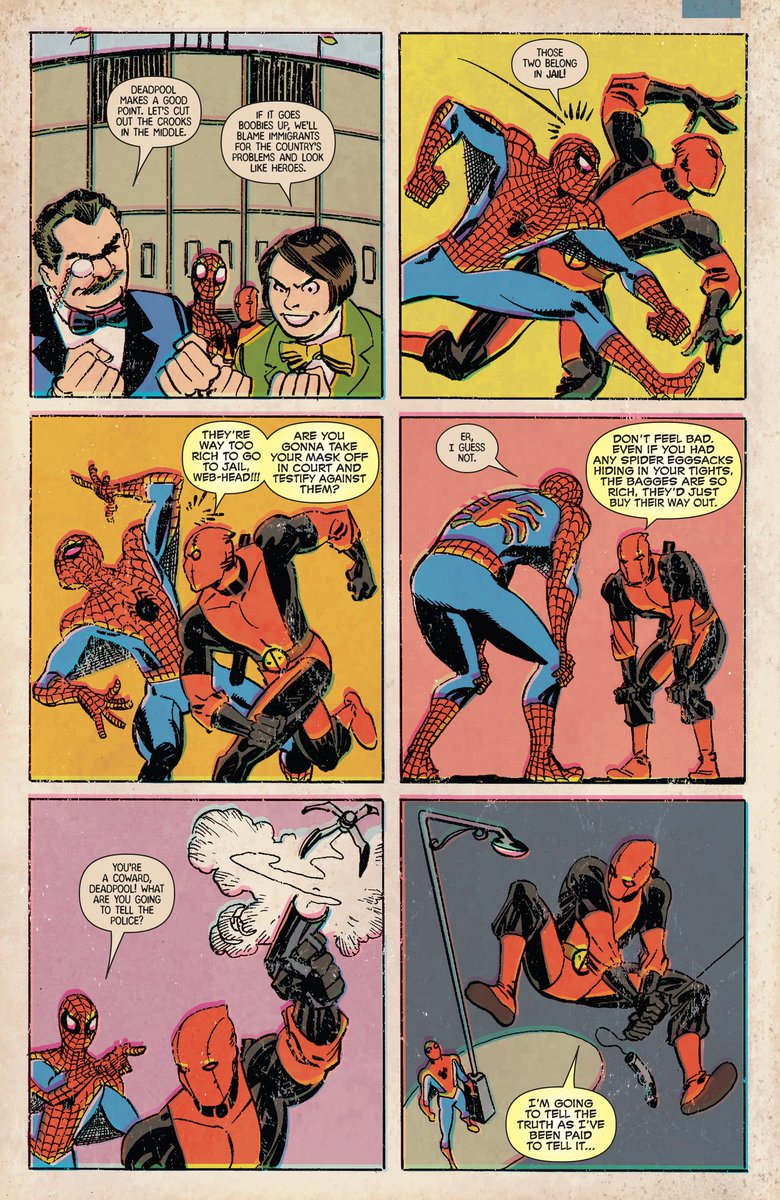 TDeadcool's tweet photo. #DeadpoolFacts
.
.
.
.
.
. 
. La toute première rencontre canonique entre Peter et Wade remonte durant les années 60s, durant les années universitaires de Peter https://t.co/y6l2GOyVOk