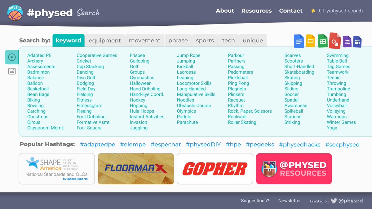 ✨ UPDATED! I just completely renovated the Search site to help you discover even more videos, images, resources, ideas + inspiration for your #physed classroom.

👉 bit.ly/physed-search

Here’s a short 🧵thread on how you can set it up for easy access…