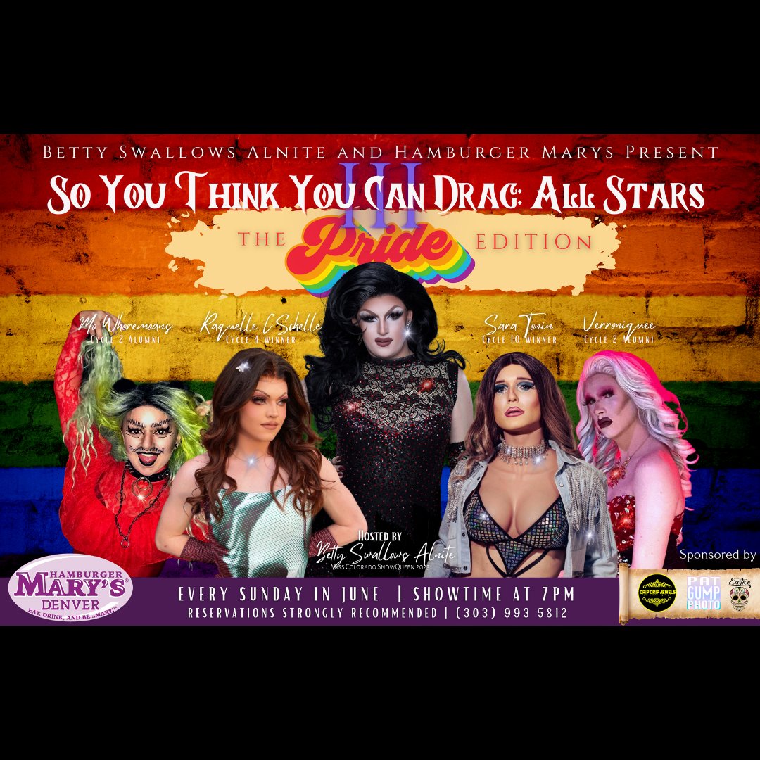 The unofficial kick-off to summer is here, and this week ushers in PRIDE MONTH!!!! The l'il purple house will be moving and shaking all month, and if you haven't booked your tables yet, WHAT are you waiting FOR??

XoXo,
Mary 💋