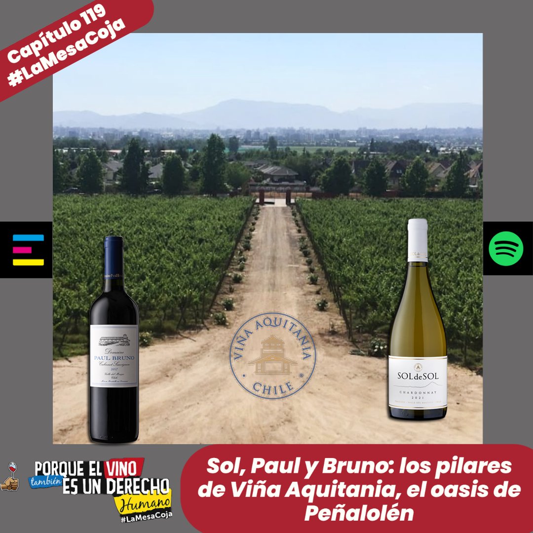 MesaCojaRadio's tweet photo. 🍷En un nuevo capítulo de #LaMesaCoja @Verovilches, Magda Saleh, Rodrigo Pica, @pablomarquezf e @IPerezTuesta conversan con José Manuel Peralta, enólogo jefe de @VinaAquitania, y conocen dos etiquetas emblemáticas de esta viña: #PaulBruno y #SolDeSol.
🎙️>https://t.co/682n39PkTs https://t.co/f4FF1lakha