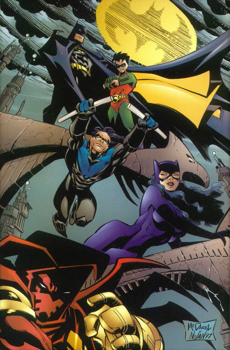 BatCreators's tweet photo. Bat-Family by Scott McDaniel, Graham Nolan and Patrick Martin https://t.co/haId0s5mgY