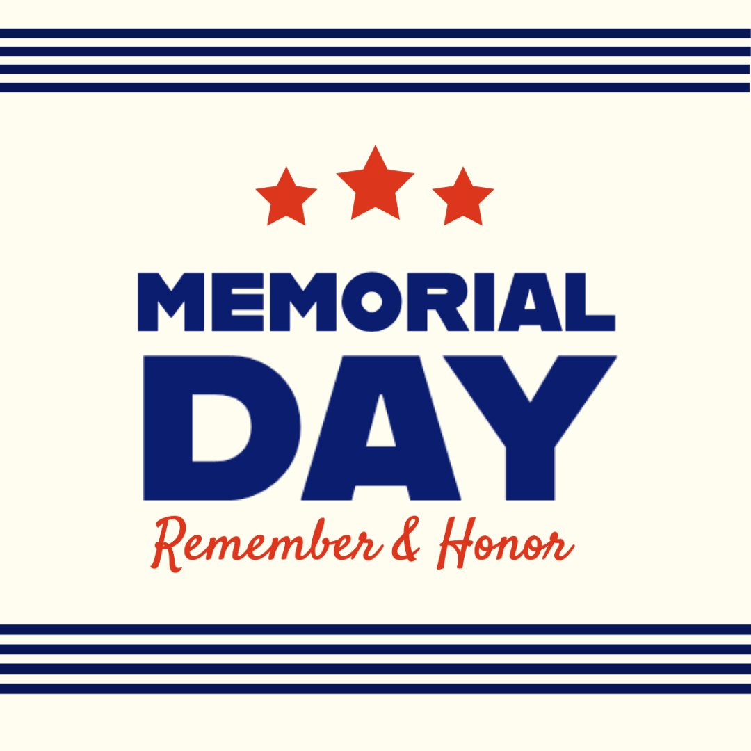 Today, we remember our fallen heroes. Thank you❤️🤍💙