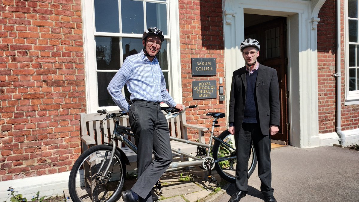 Stop by and see the RSCM Directors on their 96 mile tandem ride! Catch them at St John's Church, West Byfleet on the 10th, St Thomas on the Bourne, Farnham and Winchester Cathedral on the 11th before finishing at Sarum College, Salisbury.

Donate now ow.ly/z1Pv50OvpPN