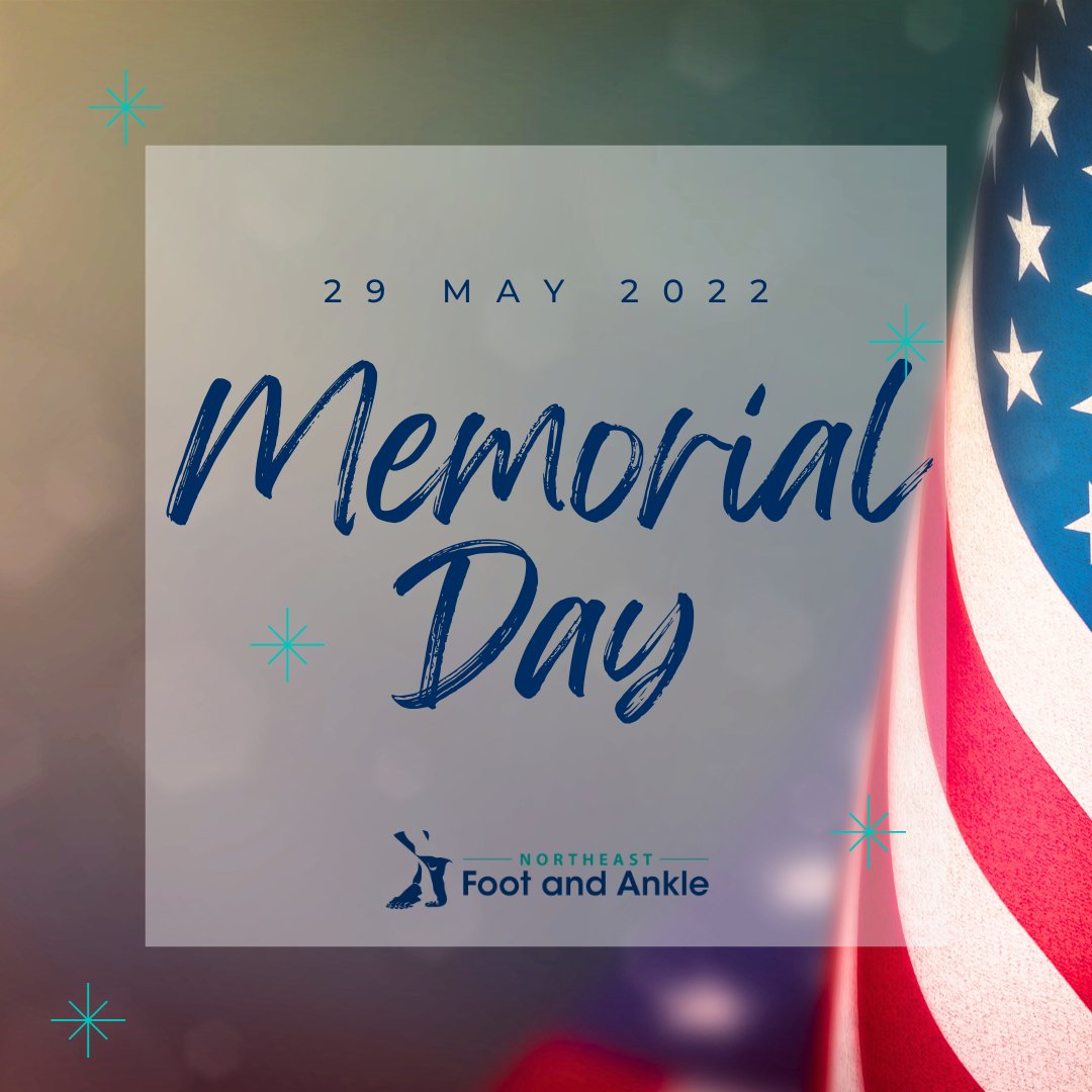 While you enjoy time with friends and family this Memorial Day, remember to honor those who made it possible. Have a great day, everyone!
.
.
.
#longweekend #MemorialDay #memorialdayweekend #MemorialDay2023 #familytime #NewHampshirepodiatrist #NortheastFootAndAnkle