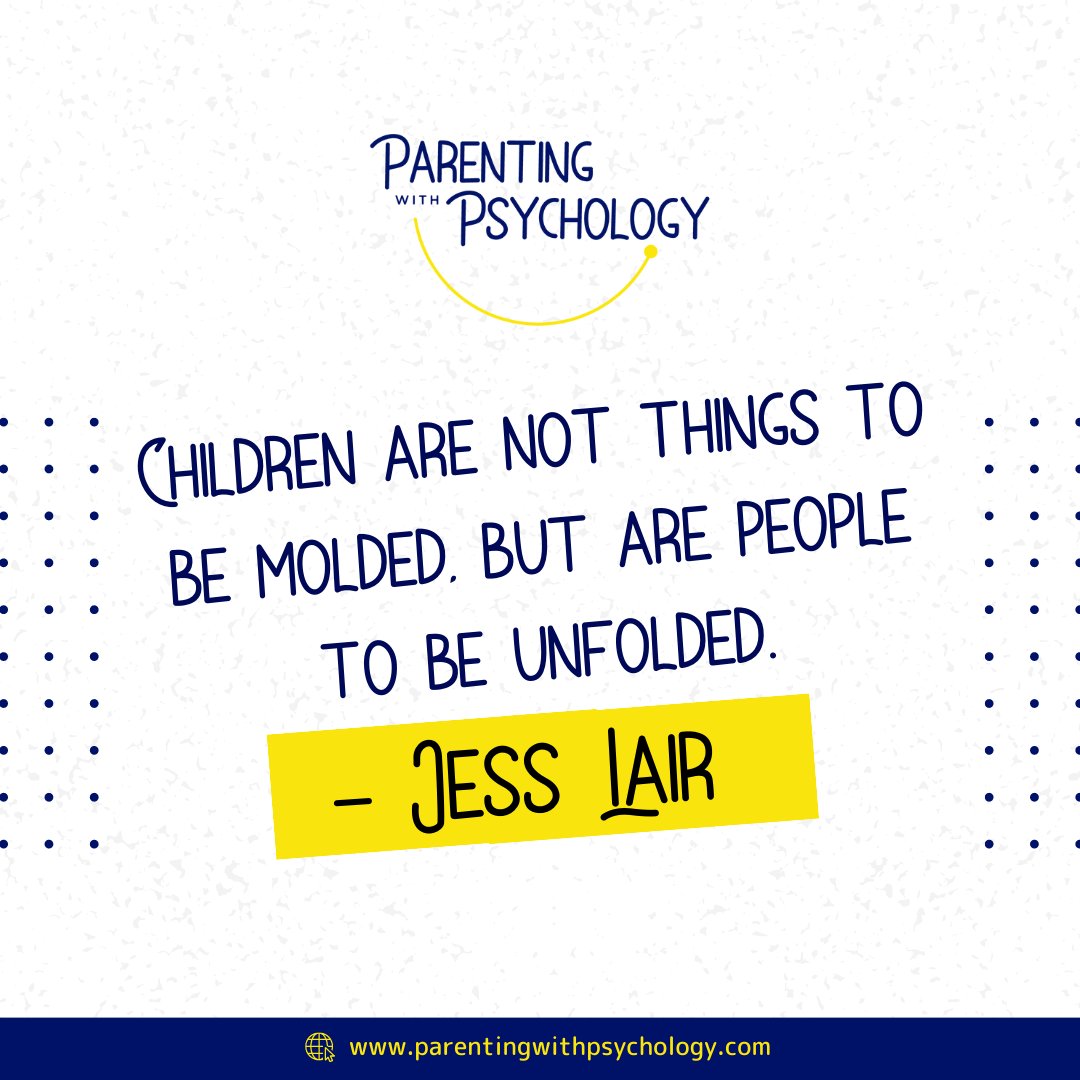 Kids aren't clay to be molded, but flowers to be unfolded. Let's help them bloom in their own unique ways! 🌼🌱 
#NurtureIndividuality #parentingwithpsychology #parentinghacks #parenting101