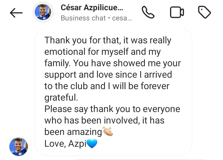 WeAre_TheShed's tweet photo. Thank you to everyone who donated, helped set up &amp; played their part on the day. Thank you, as always, to @CFC843 for making the group vision come to light for the banner

It's comments like this, from players, that make these displays even more worthwhile

Azpilicueta = Legend💙 https://t.co/UB5I0g5w7I