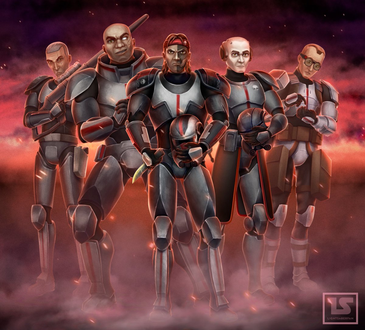 Estoy trabajando en varios dibujos que aún no puedo enseñar así que aprovecho para compartir con vosotros uno que hice el año pasado y que aún no había compartido en esta cuenta. ^^
#TheBadBatch #TheCloneWars #StarWarsFanArt