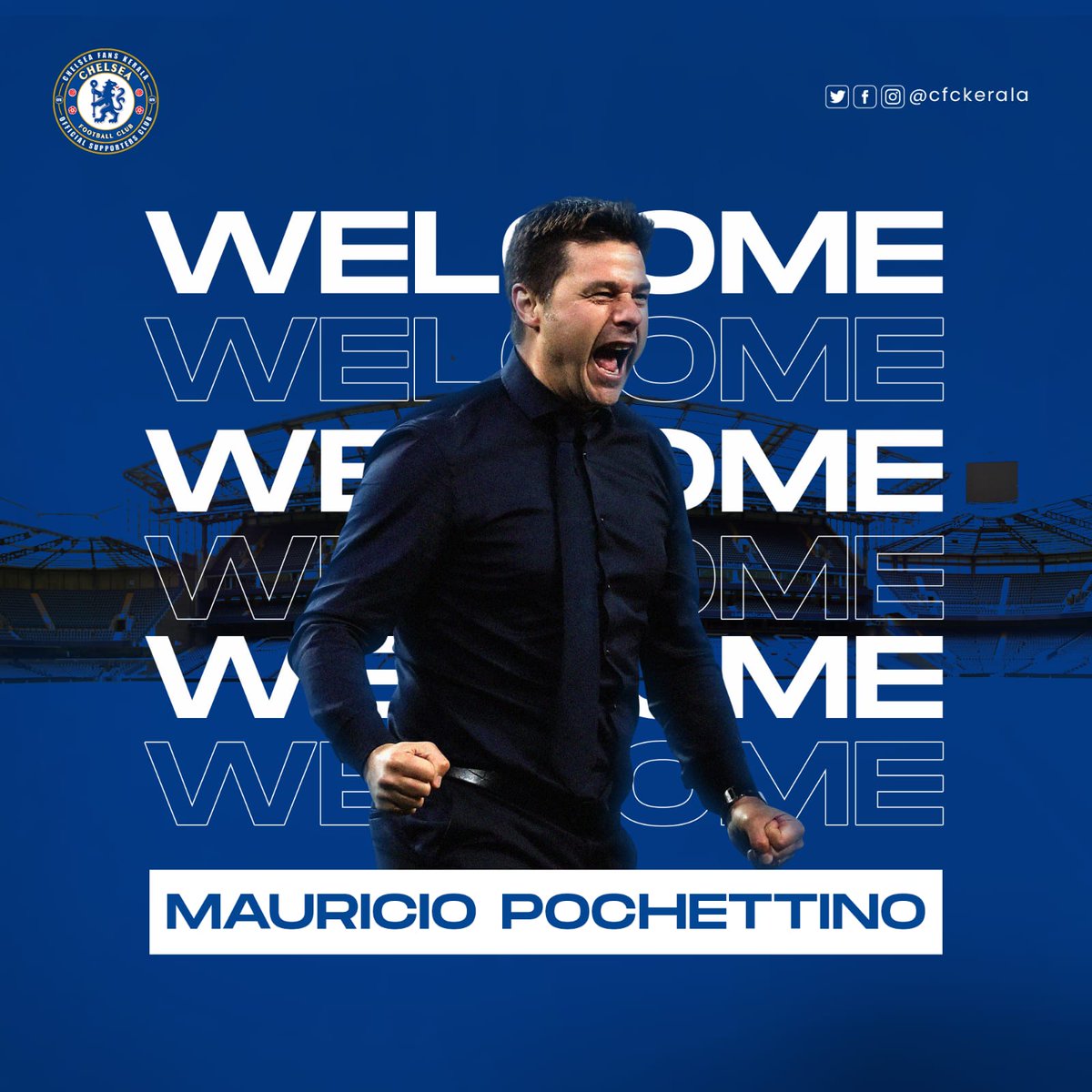 fawwartz's tweet photo. Welcome poster for Pochettino. 
.
.
.
#welcome #pochettino #poch #chelsea #manager #signing #cfc #chelseafc #blues #football #coach #headcoach #soccer #sports #england #uk #london #spurs #psg #argentina #argentine #artwork #poster #posterdesign #artist #art #nft #AI https://t.co/QofHBEzDXw